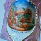 Rock City Ny New York Antique Souvenir China Trinket Cup Pink Mug