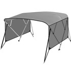 Boat Bimini Top 4 Bow Canopy Cover 8ft Long With Frame   Rear Poles   Sidewalls