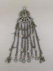Vintage Afghan Kuchi Tribal Pendant Green Center 9  Long  20634 