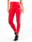 New Adidas Originals Women s 3 Stripes Trefoil Tights   size Small   hd2348 Red