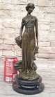 Greek Bronze Marble Art Goddess Wisdom Athena Statue Sculpture Mythology Statue