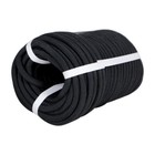 3 8  x 100  Black Braided Polyester Arborist Rigging Rope Garden 3250lbs
