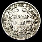 1858 Seated Liberty Half Dime Silver ---- Nice Condition Type Coin ----  xd428