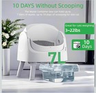 Self-cleaning Cat Litter Box For Multiple Cats - Automatic  Open Top  White