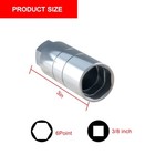 Car Oil Pressure Sensor Socket  6 Point Automotive Silver Standard Opening