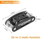 16 In 1 Multifunctional Folding Bike Repair Tool Kit Cycling Multitool Pro