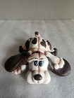 Vintage Ceramic Long-eared Lazy Dog Figure     6    Long     1986