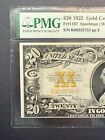 1922  20 Gold Certificate Pmg Vf35 Epq Fr 1187