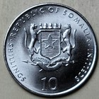2000 Somalia  10 Shillings  Pig Coin Km 101 - 25mm Africa Animal Coin
