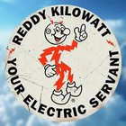 Vintage  reddy Kilowatt Electric Company  Round Tin Metal Signs Home D  cor 8  