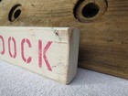 9 Inch Wood Hand Painted Dock Sign Nautical Seafood   s392 