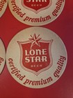 1950s Lone Star Beer Coasters Tx Brewery 2-sided Lot Of 4 Mid-century Breweriana