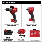 Milwaukee 3697-22 M18 Fuel 18v 2-tool Combo Kit  hammer Drill   Impact Driver 