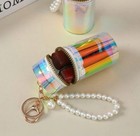 Mini Coin Purse With Pearl Chain Charm Bag keychain