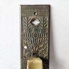 Antique Victorian Eastlake Cast Brass Bronze Door Handle W  Backplate     Ornate