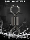 50pcs Fishing Barrel Swivel 6 1250lb Brass Rolling Solid Ring Swivel 14 -12 0