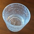 Set Of 6 Clear Bubble Glass Double Old Fashioned Tumblers 15 Oz - Hand-blown