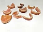 9 Vintage Dentures   Partials Fulls Flexible  Dentistry Used   Lot Teeth Oddity