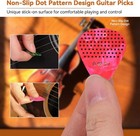 30 Packs Guitar Picks With 30 Pcs Grips Case  Muti 