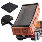 Black 7x14 Ft Dump Trailer Truck Mesh Tarp With Grommets heavy Duty Mesh