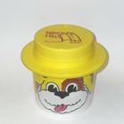Child s Plastic Cup W  Lid Puppy Dog Design Whirley Industries Usa Vintag