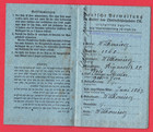 Rare 1917 Lithuania Jewish Bilingual Id Document Wiht Woman Photo 8858