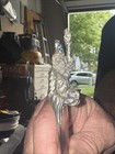 Ggi Pewter Wizard With Globe Figurine Crystal Wand Stick