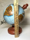    rare Antique 1930s Art Deco Milk Glass Figural Globe Decanter Liquor Dispenser   