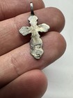 Antique Imperial Russian 84 Silver Orthodox Cross Pendant