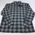 New Vintage Ralph Lauren Jeans Black Plaid L s Mens Large Button Up Camp Shirt