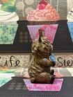 Spring Highland Cow  Welcome Sign Blue Bird Figurine Farmhouse Decor