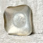 Vintage Buenilum Hand Wrought Aluminum Tray Dish Rose Floral Accent Decor