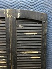 Pair Antique Arch Top 14x67 House Window Wood Louvered Shutters Shabby 554-26b