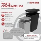 Rev-a-shelf Polymer Replacement 27 Qt  Trash Bin  Black  2 Pack  Rv-1024-18-2