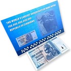 Zimbabwe 100 Trillion Dollars Banknote Uncirculated One Hundred Collectible Note