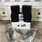 2 Bose Double Cube Speakers   Mounts Mint Doubleshot Acoustimass Lifestyle Black
