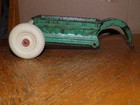 Arcade Cast Iron 265 Green Bottom Dump Wagon Balloon Tires Good Piece Look