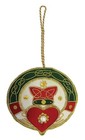 Royal Tara Irish Claddagh Hanging Decoration With Gold Celtic Needlework