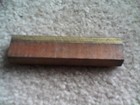 Vintage Wood Metal Letterpress Print Block Four Inch Ruler  2