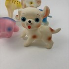 Lot Of 6 Vintage Plastic Rubber Squeaky Squeeze Toys-japan