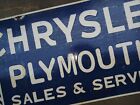 Porcelain Chrysler Enamel Sign 42x20 Inches Double Sided