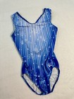 Simone Biles Gk Elite Leotard Gymnastics Blue Mesh Unique Back Isa Tank Sz  Am
