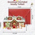 Christmas Card With Lights And Music 3d Pop Up Christmas Gift Greeting Card With