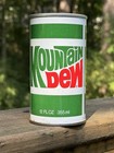 Clean Vintage Mountain Dew Can 70s - Straight Steel 12 Fl Oz - Miami Fl
