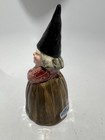 Vintage 1979 Gorham Unieboek  B v   Ceramic Female Gnome 6    Bell Collectible