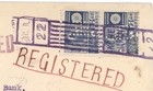 1922 Japan Registered Cover Yokohama Specie Bank Kobe To Portland Or Perfins
