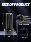 Set Of 24  Mlug Nuts Black Xl Spline Wheel Lug Nuts For 14x1 5 24 Pcs  2 01 In