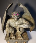 Gargoyle Fantasy Collectible Figurine Statue W  Wings Base Light-up Eyes 11 In