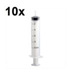 10 Syringe Luer Slip Tip 10ml Liquid Clear Plastic Sterile Medical animal Feeder
