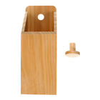 Craft County Wooden Pegboard Container - Unfinished natural  3 24 X 8 75 Inches